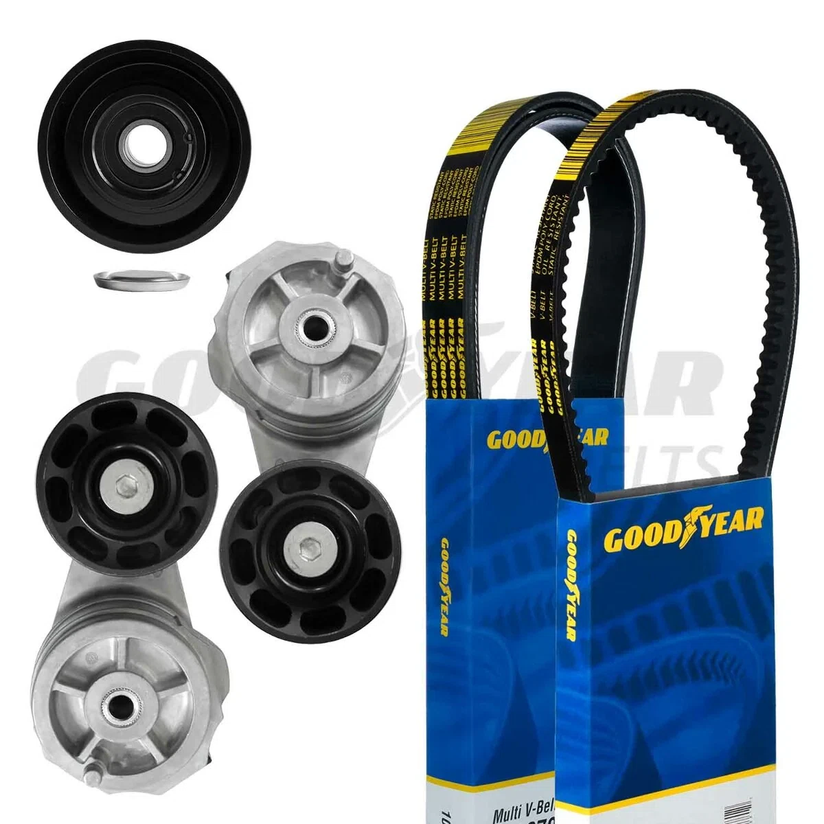 1995-03 Freightliner FL50 Serpentine Belt Drive Component Kit Goodyear 5030